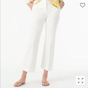 NWT J Crew white Hayden crop pants